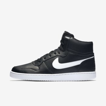 Nike Ebernon Mid - Férfi Utcai Cipő - Fekete/Fehér